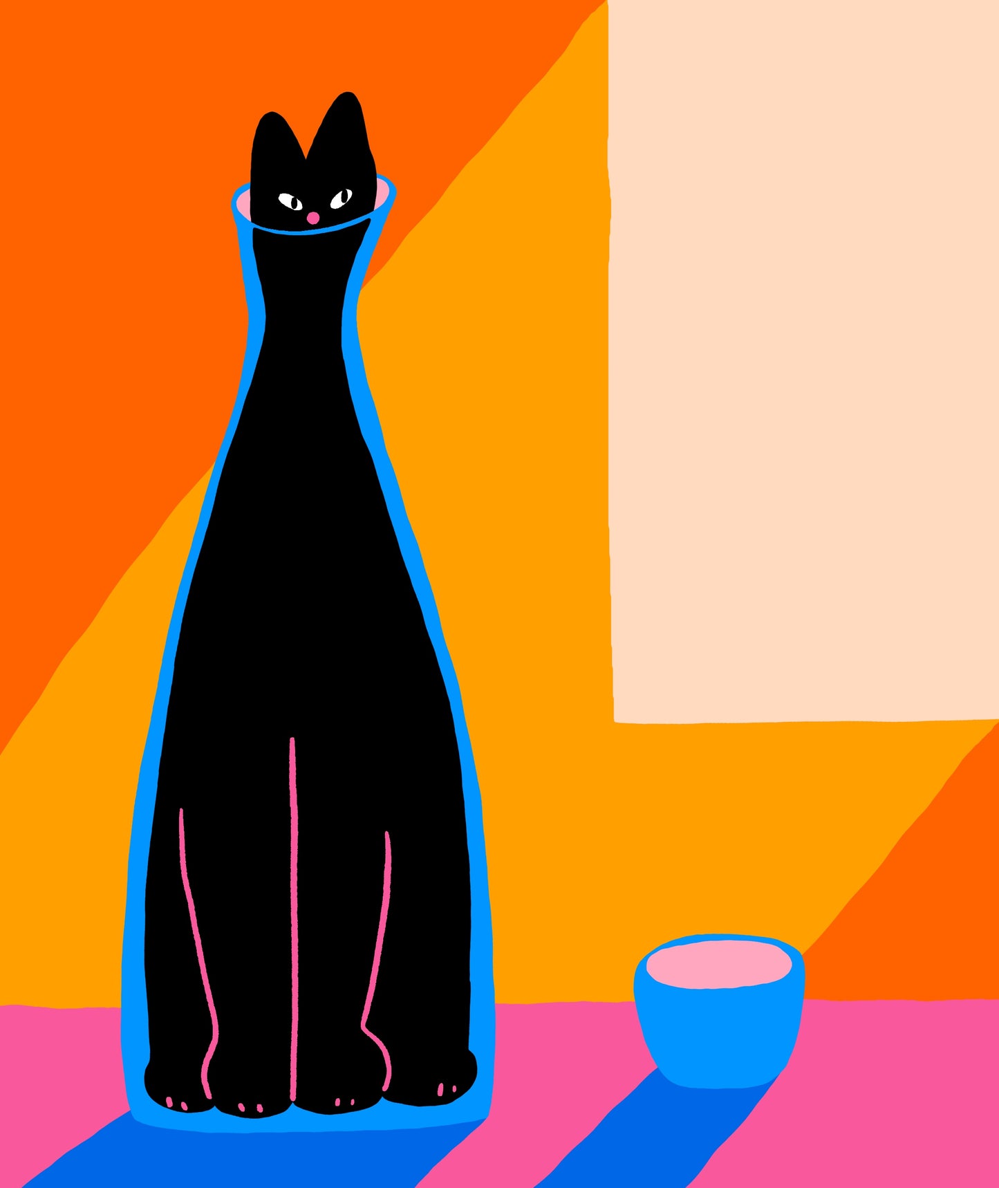 Poster | Cats in the bottles.