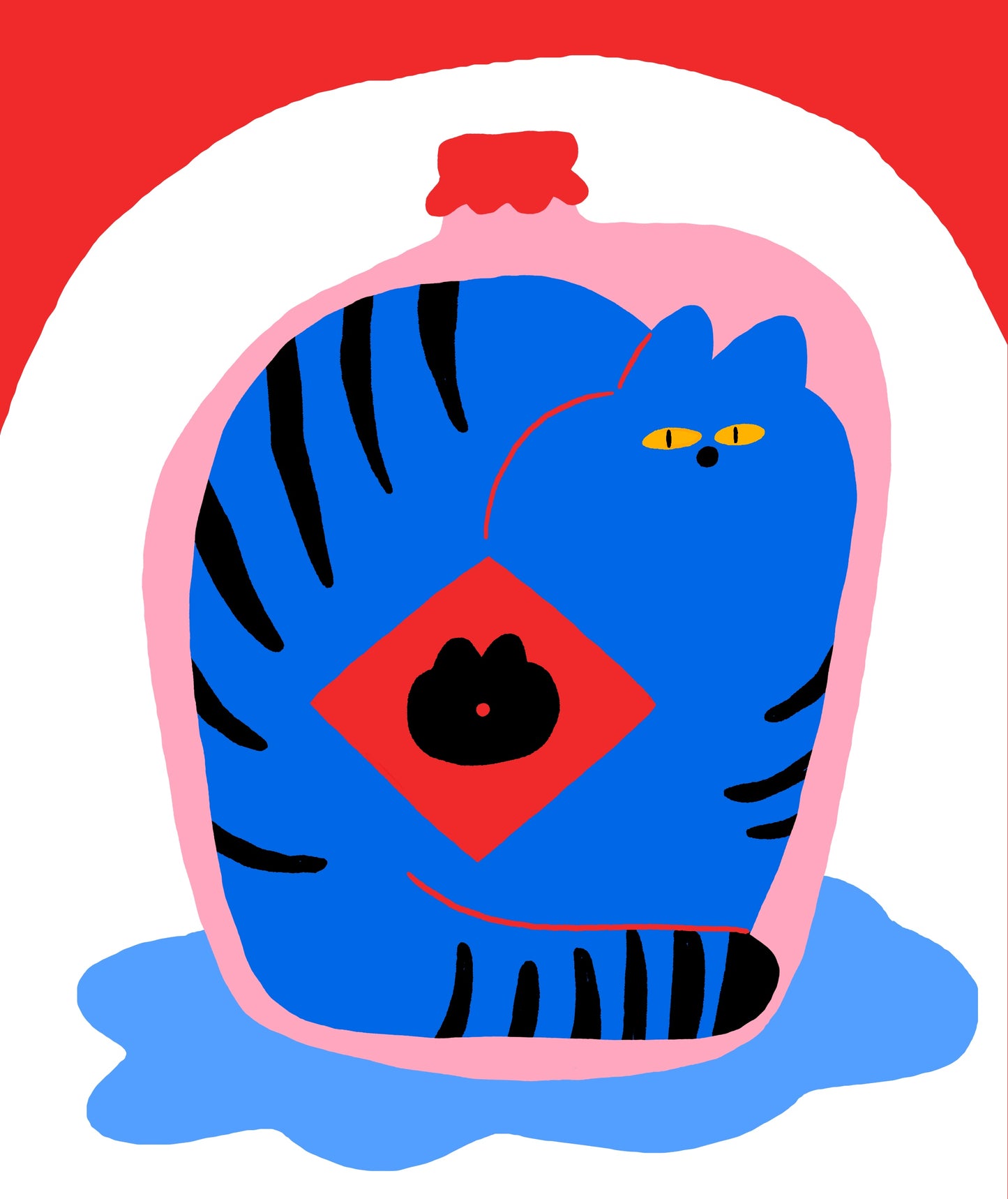 Poster | Cats in the bottles.