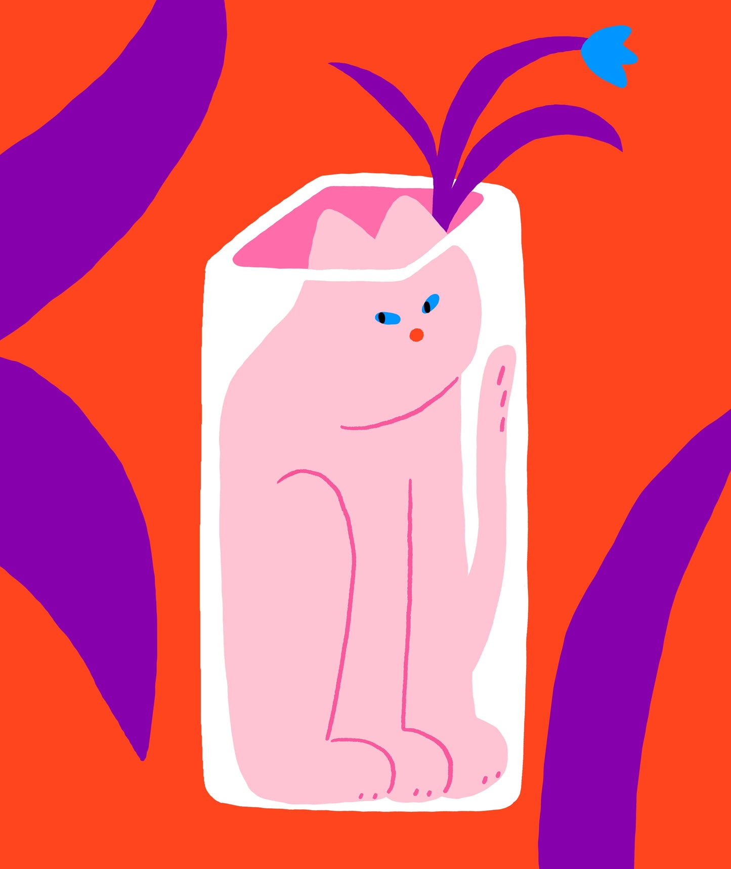 Poster | Cats in the bottles.
