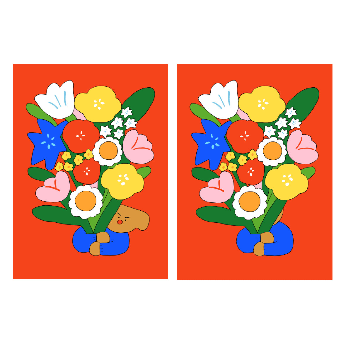 Lenticular Postcard | Bouquet for you.