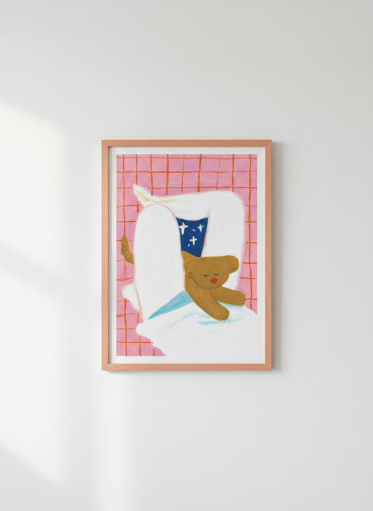 A4 POSTER | Cuddling with my dog