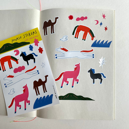 Stickers | Colorful horses