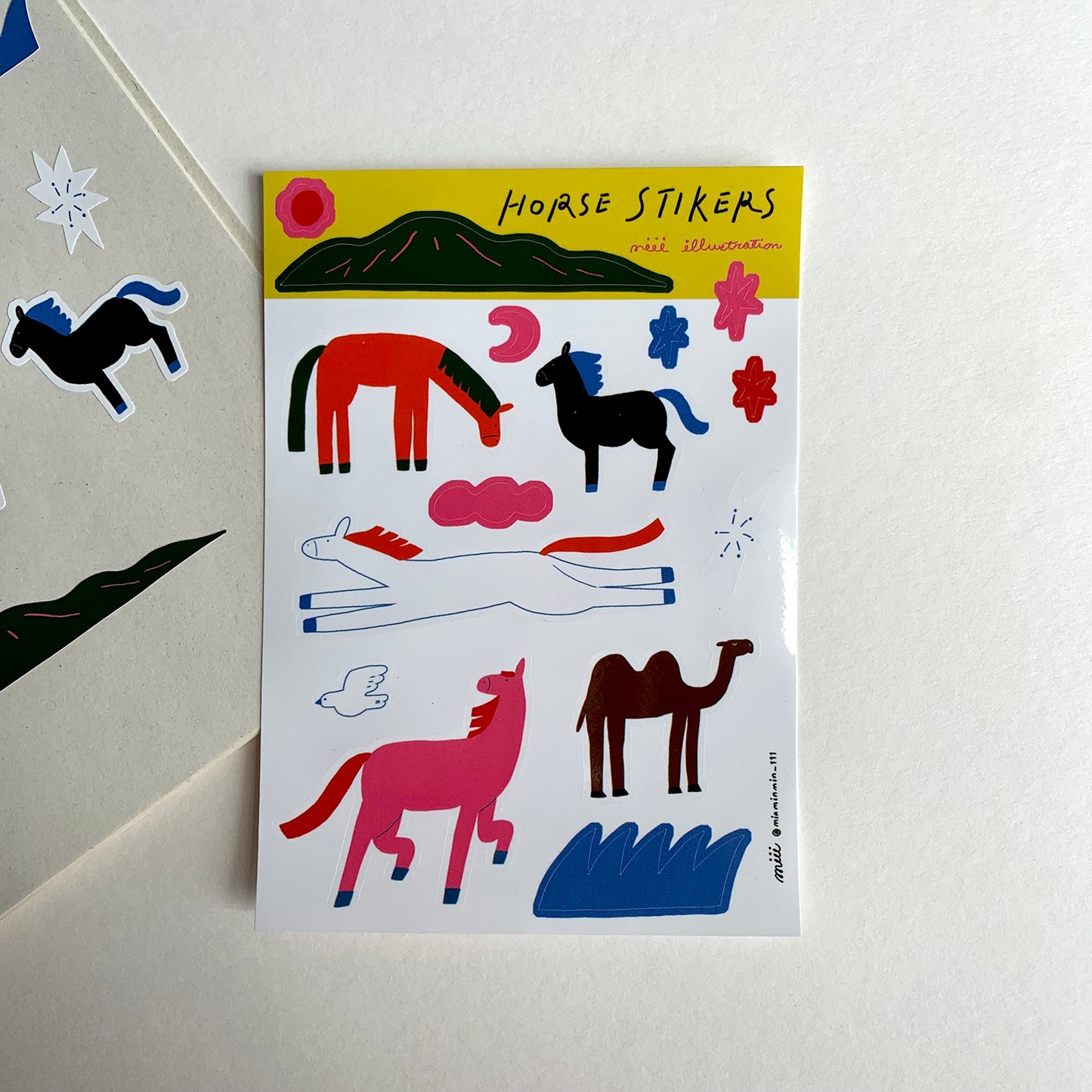 Stickers | Colorful horses