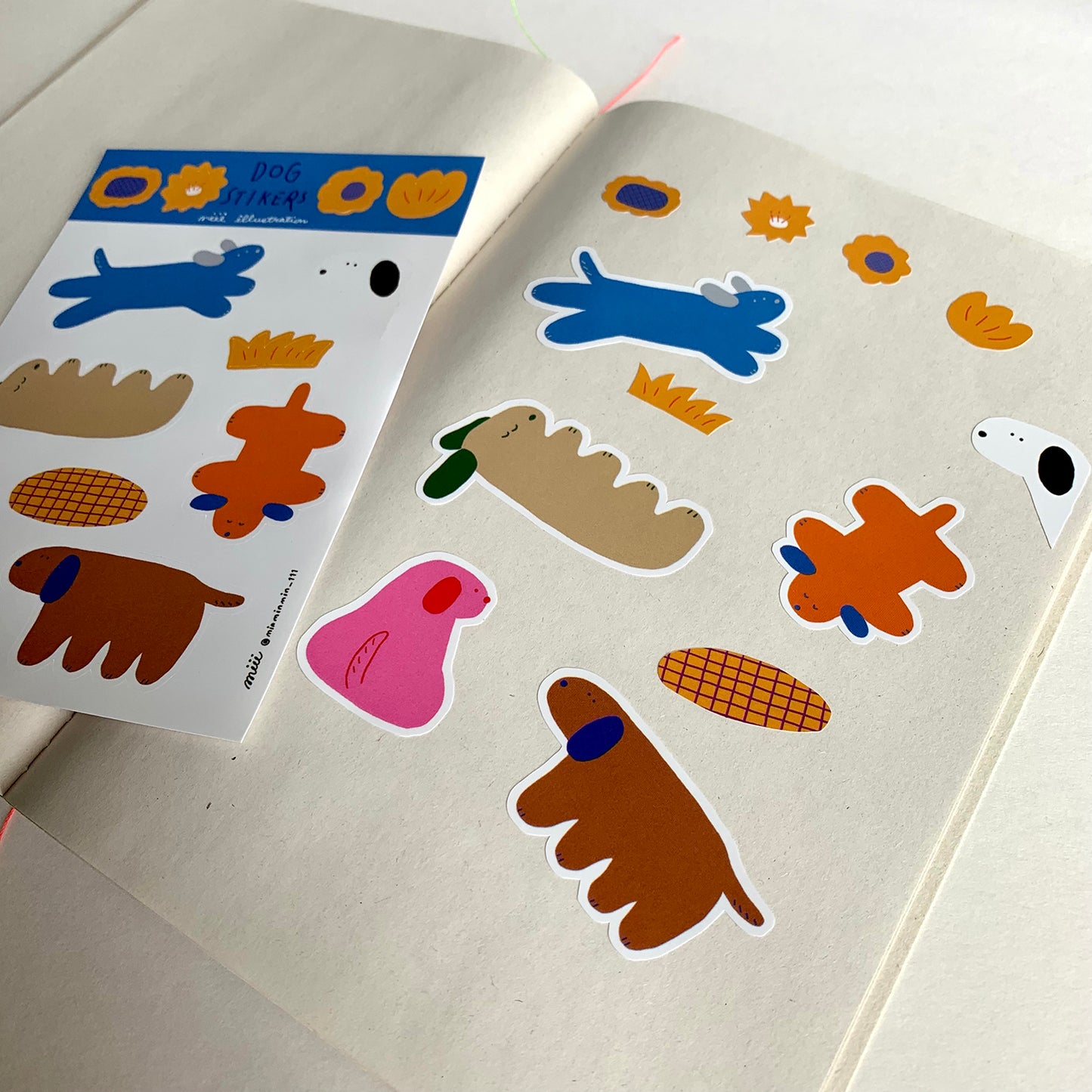 Stickers | Colorful dogs