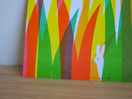 Risograph Postcard | Hiding Place.