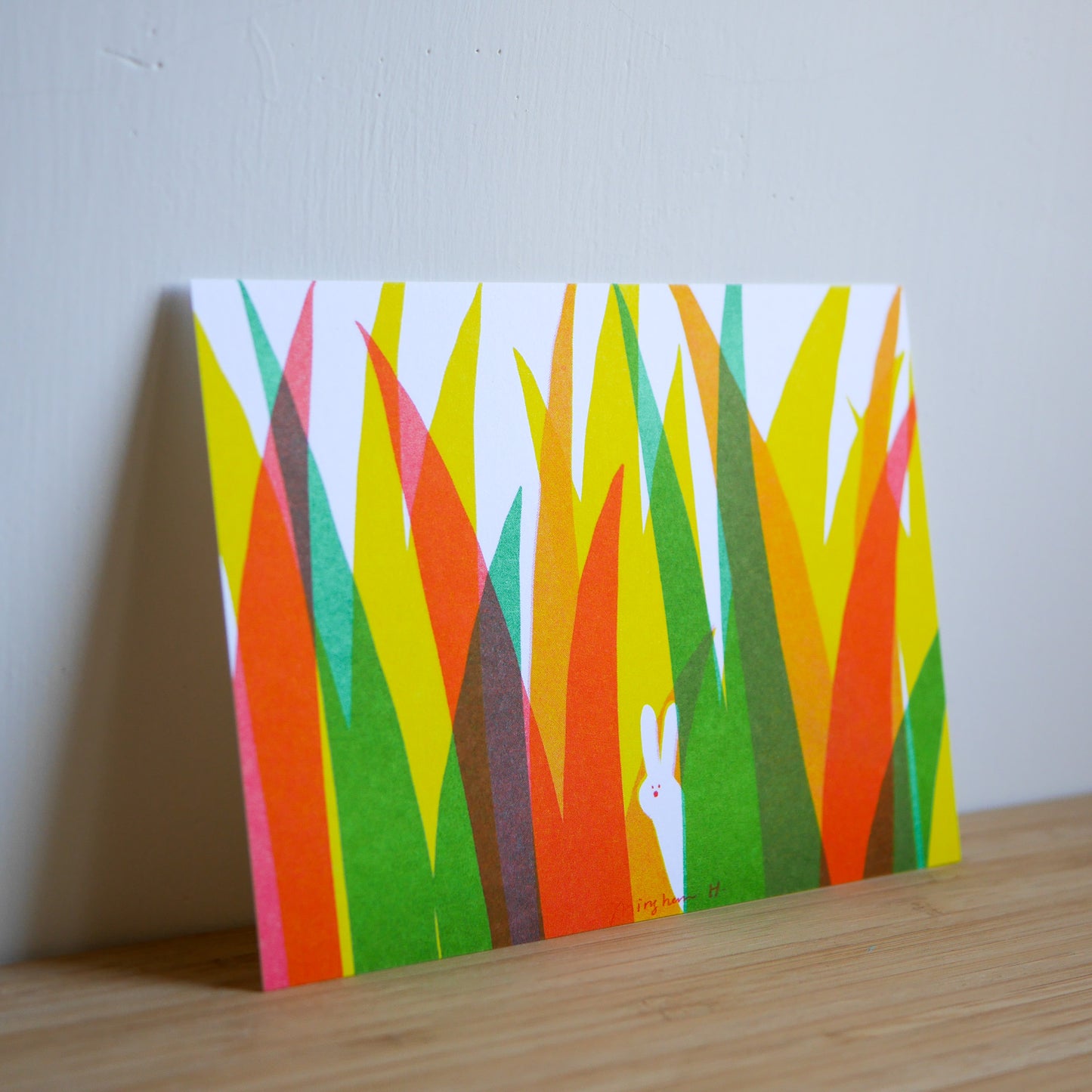 Risograph Postcard | Hiding Place.
