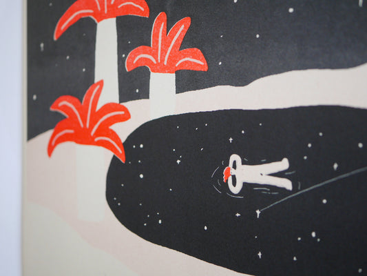 A3 Risograph poster | Oasis