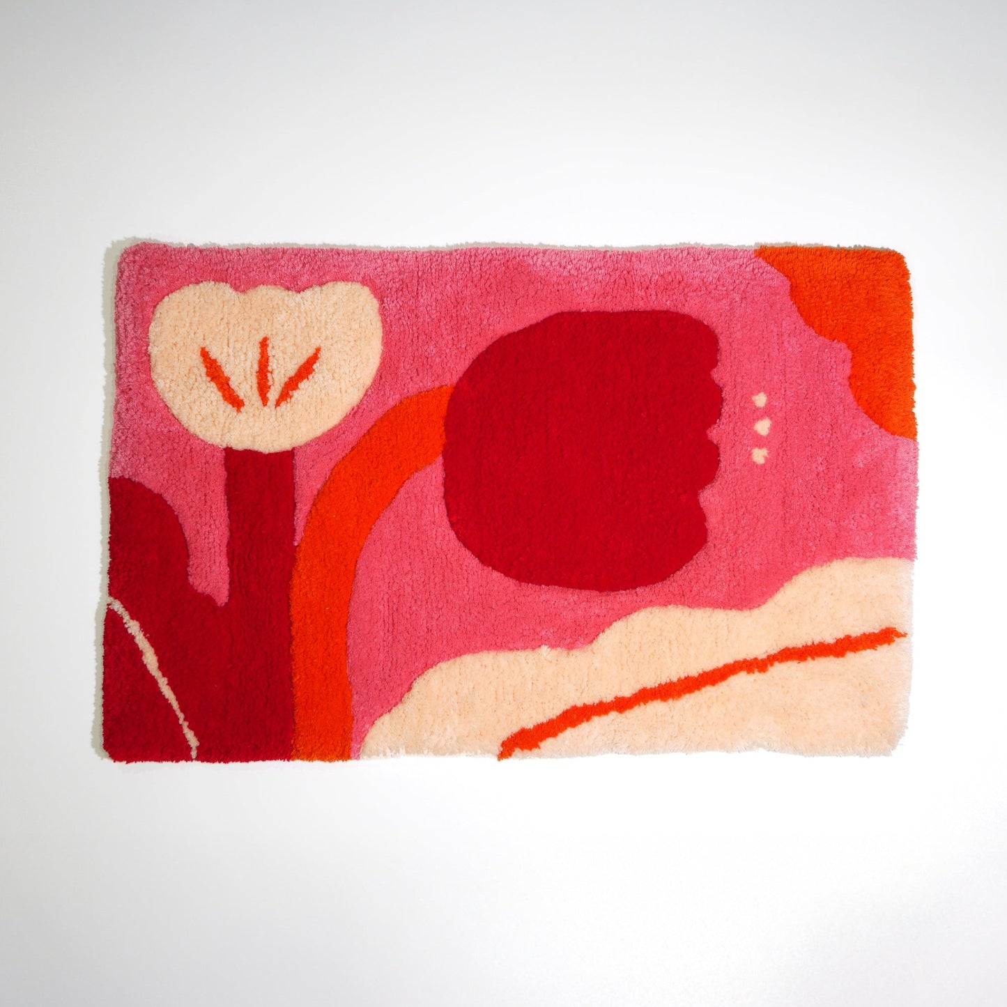 Tufting | Pink flowers