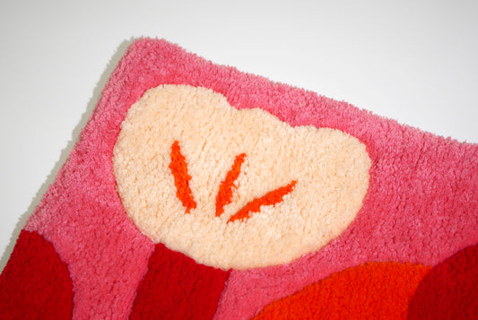 Tufting | Pink flowers