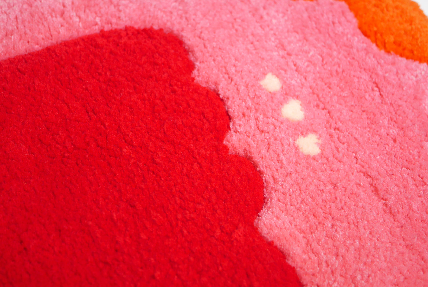 Tufting | Pink flowers