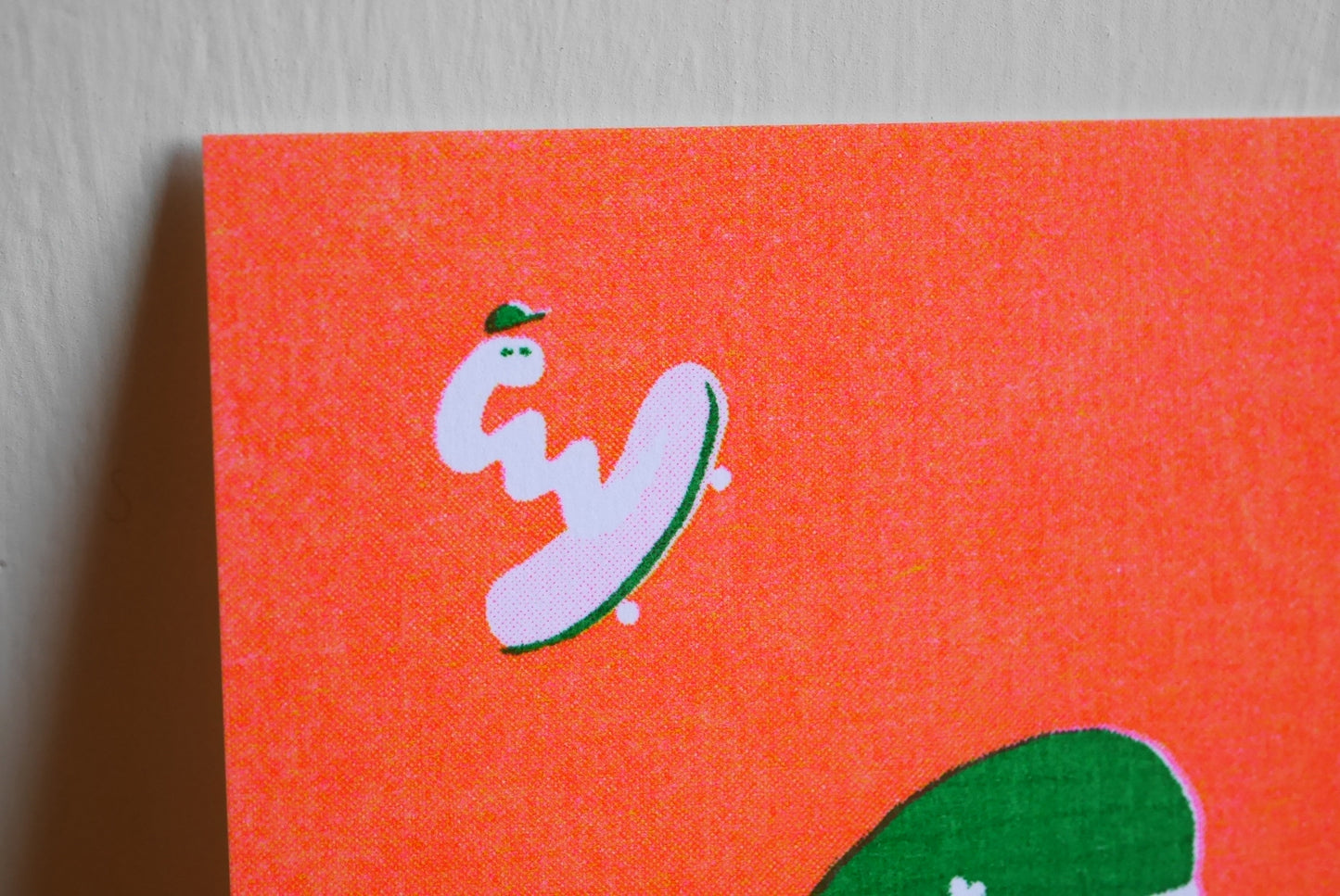 Risograph Postcard | GO FOR IT !