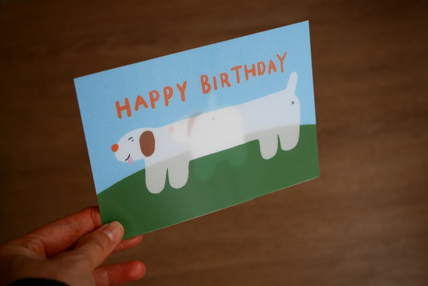 Lenticular Postcard | HAPPY BIRTHDAY_Long dog.