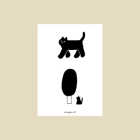 A3 POSTER | Black cat