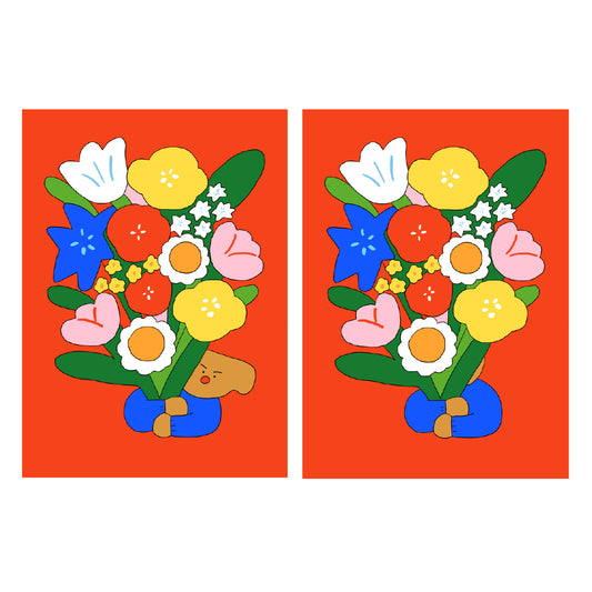 Lenticular Postcard | Bouquet for you.