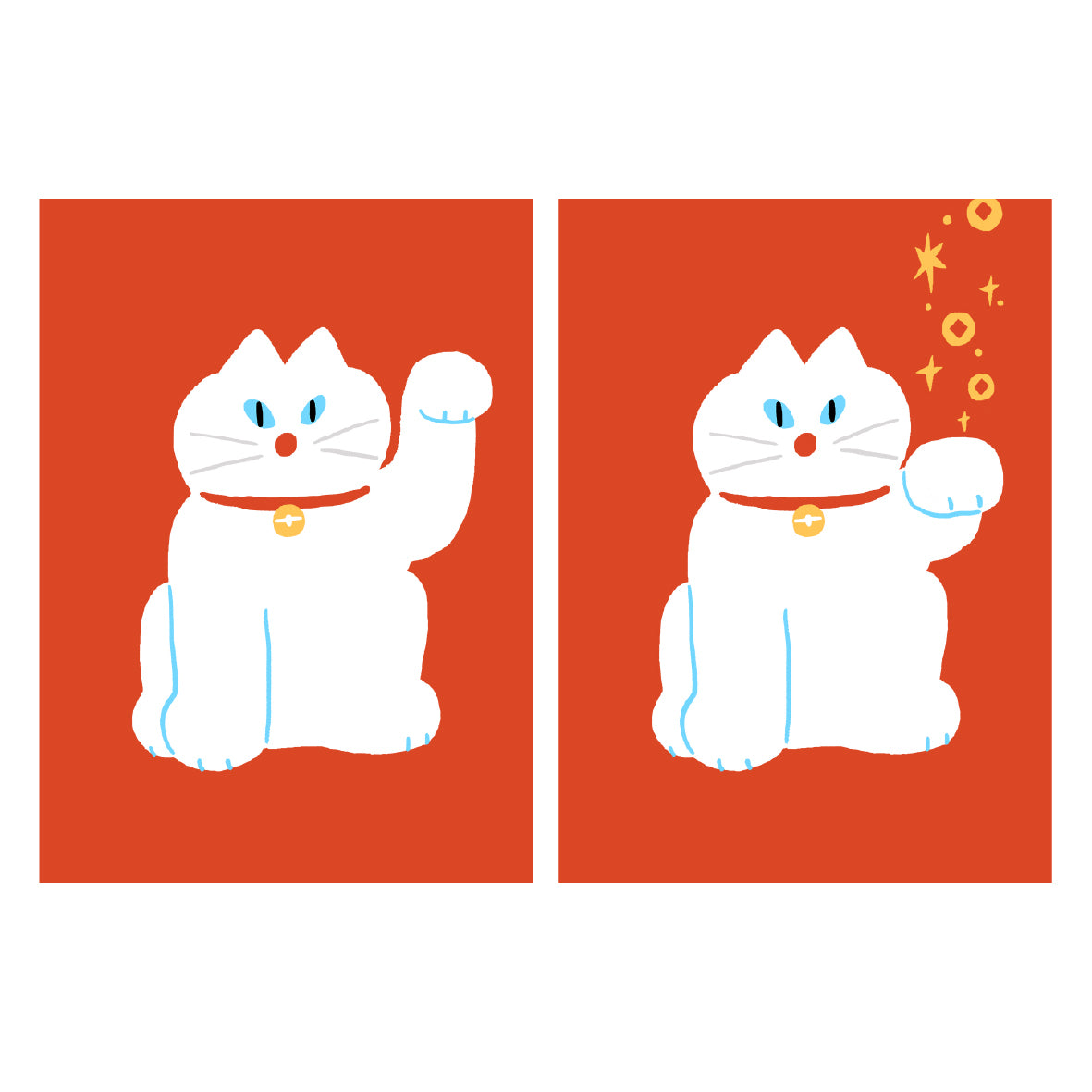 Lenticular Postcard | Maneki-neko