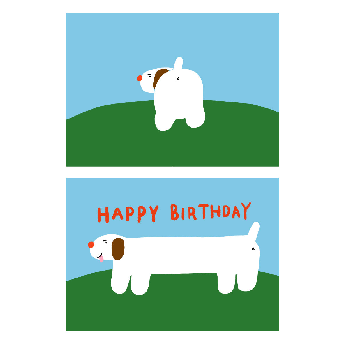 Lenticular Postcard | HAPPY BIRTHDAY_Long dog.