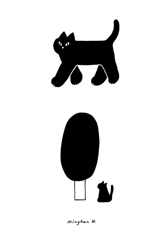 A3 POSTER | Black cat