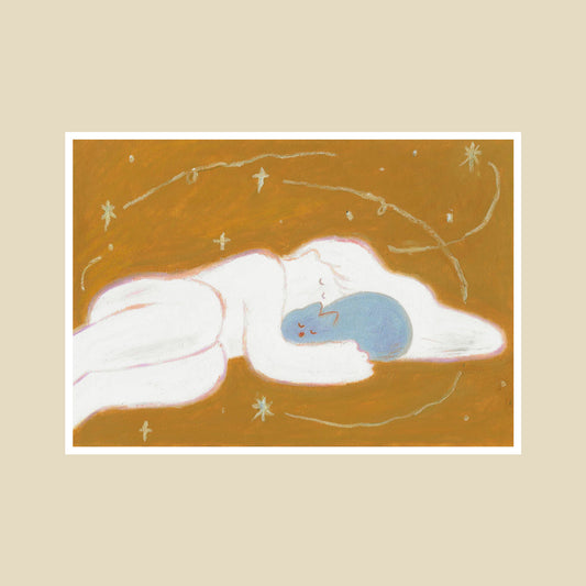 A4 POSTER | Cuddling with my cat