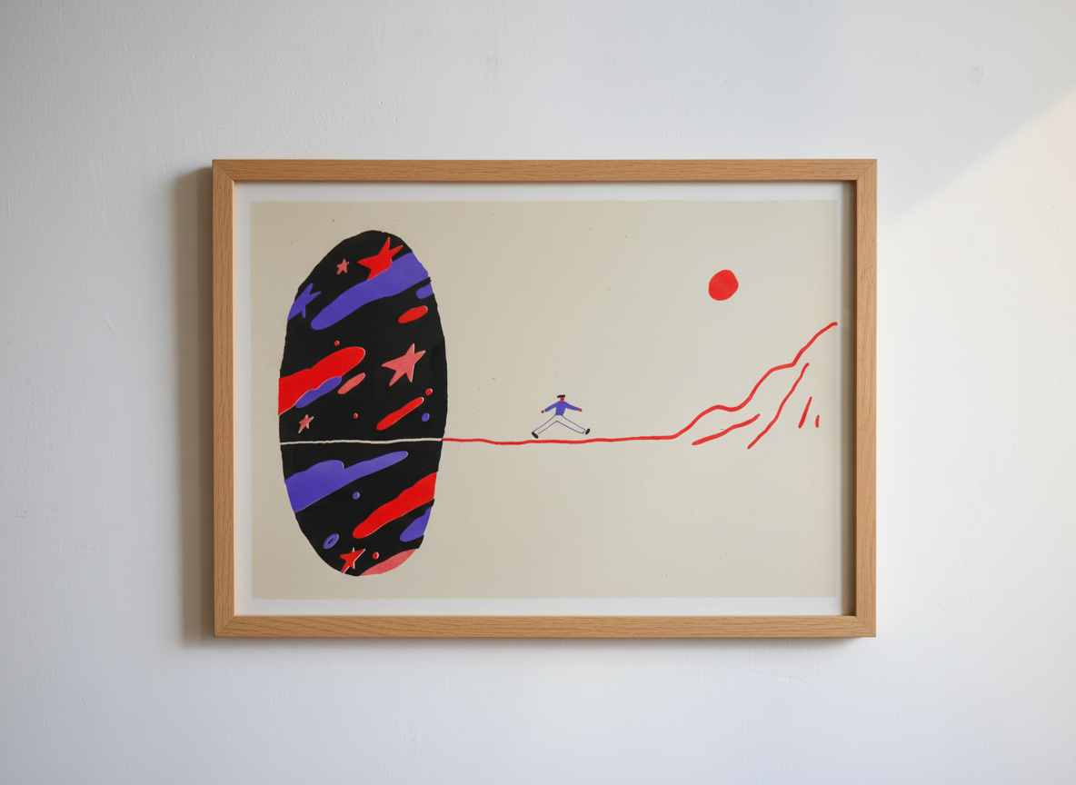 A3 Risograph poster | New world.