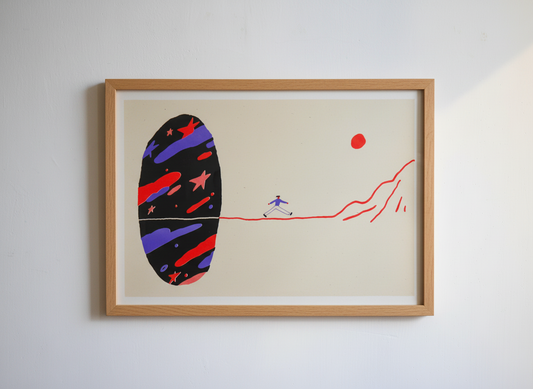 A3 Risograph poster | New world.