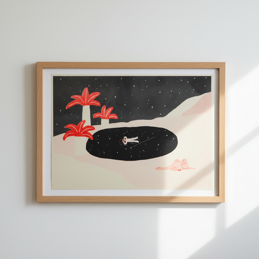 A3 Risograph poster | Oasis