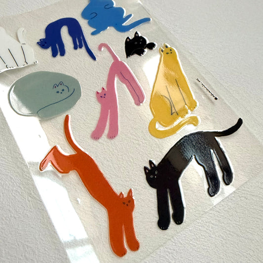 Transfer stickers | Colorful cats