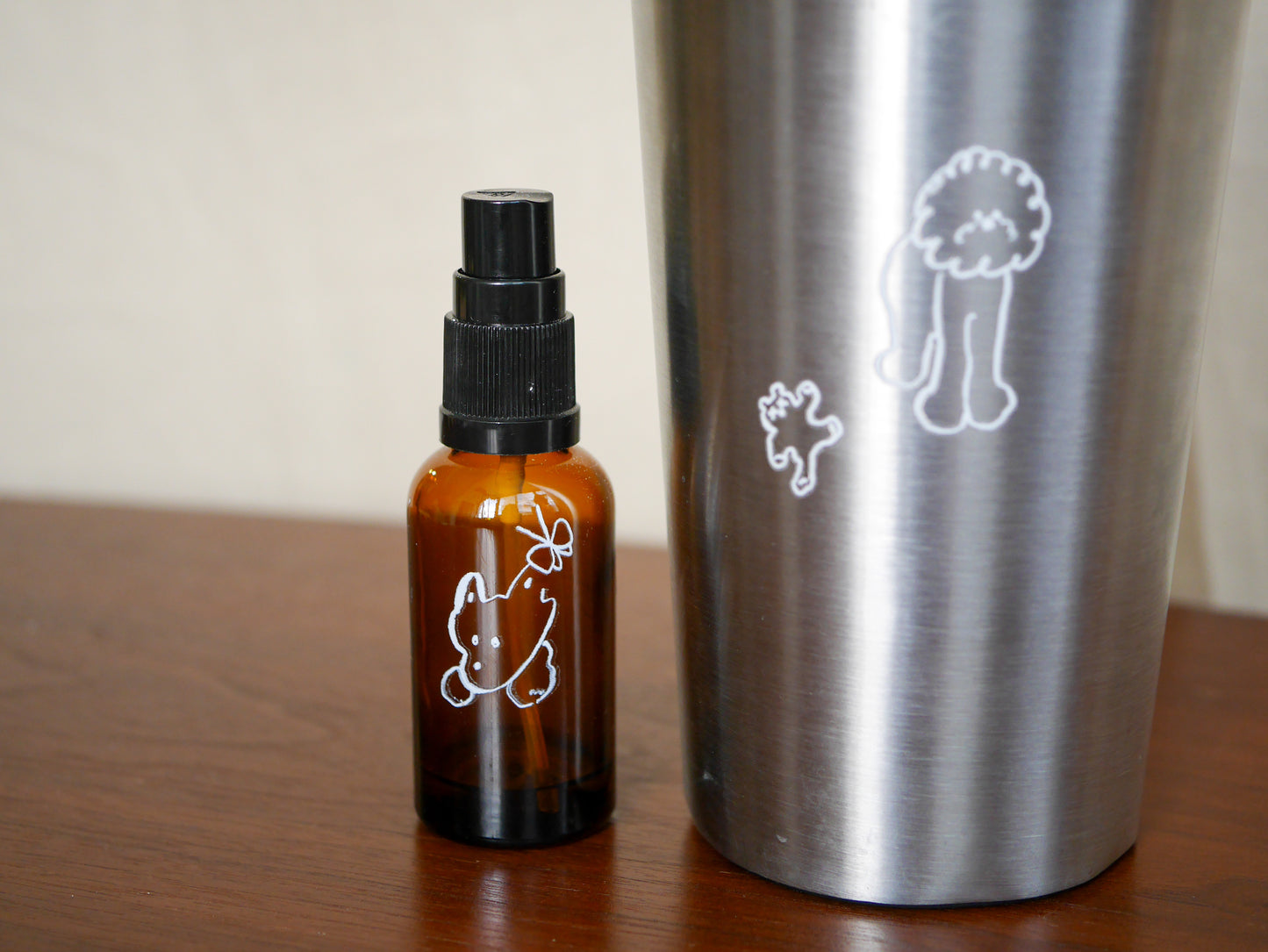 Transfer stickers | White dogs.