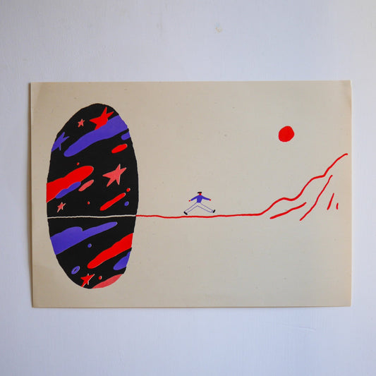 A3 Risograph poster | New world.