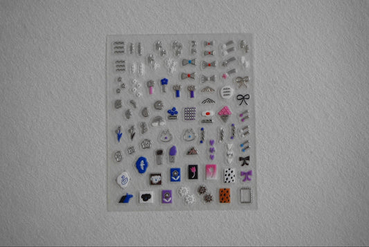 Nail stickers | KIRAKIRA(silver)