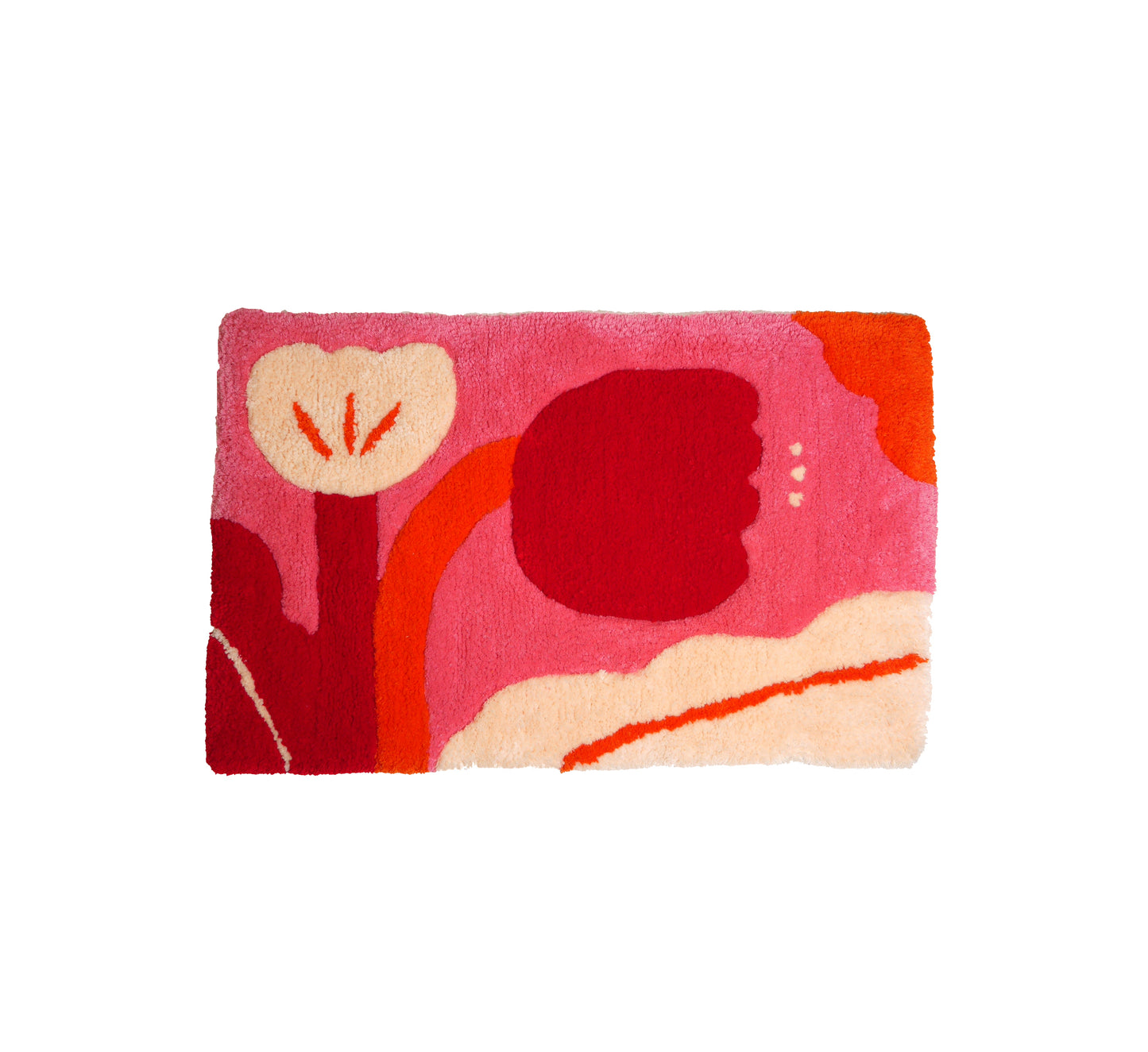 Tufting | Pink flowers