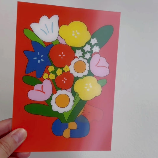Lenticular Postcard | Bouquet for you.
